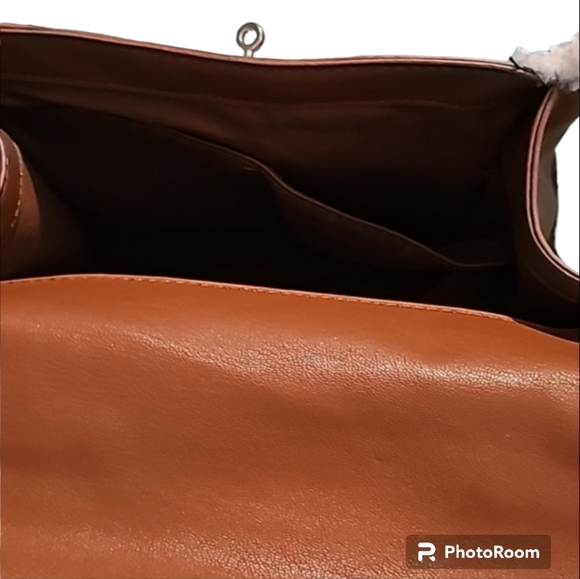 Badgley Mishka Fur Border Satchel - Picture 3 of 7